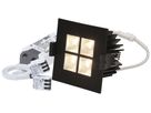 EB-LED-Spot MH maxLUCE SQUARE-4 11W 950lm 3000K  DIM 80×80mm schwarz 45°