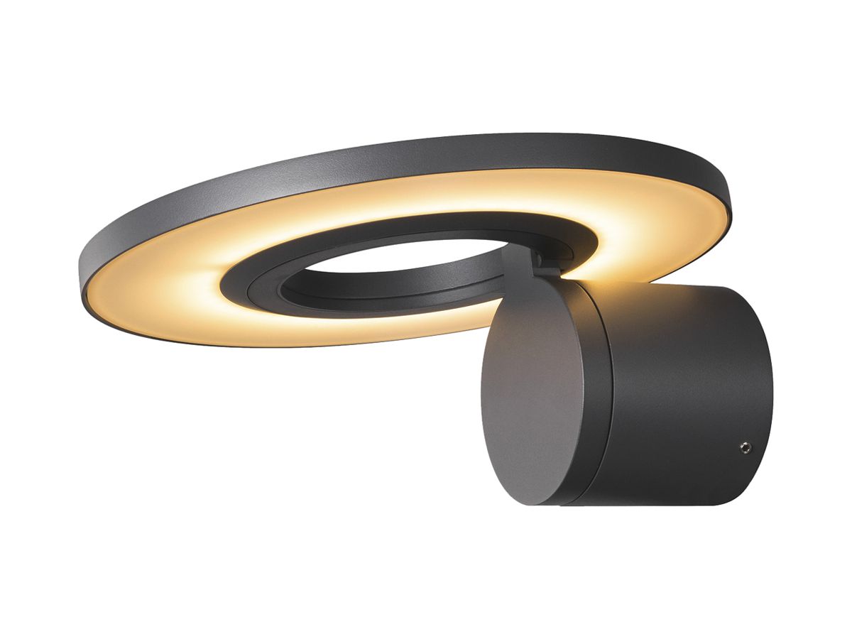 LED-Wandleuchte SLV I-RING 9.2W 670lm 3000K IP65 240mm anthrazit