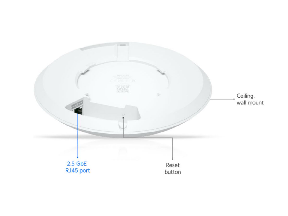Ubiquiti Access Point U7-LR WiFi 7 - 2.4/5GHz,RJ45 2.5GbE, Ohne PoE-Injektor