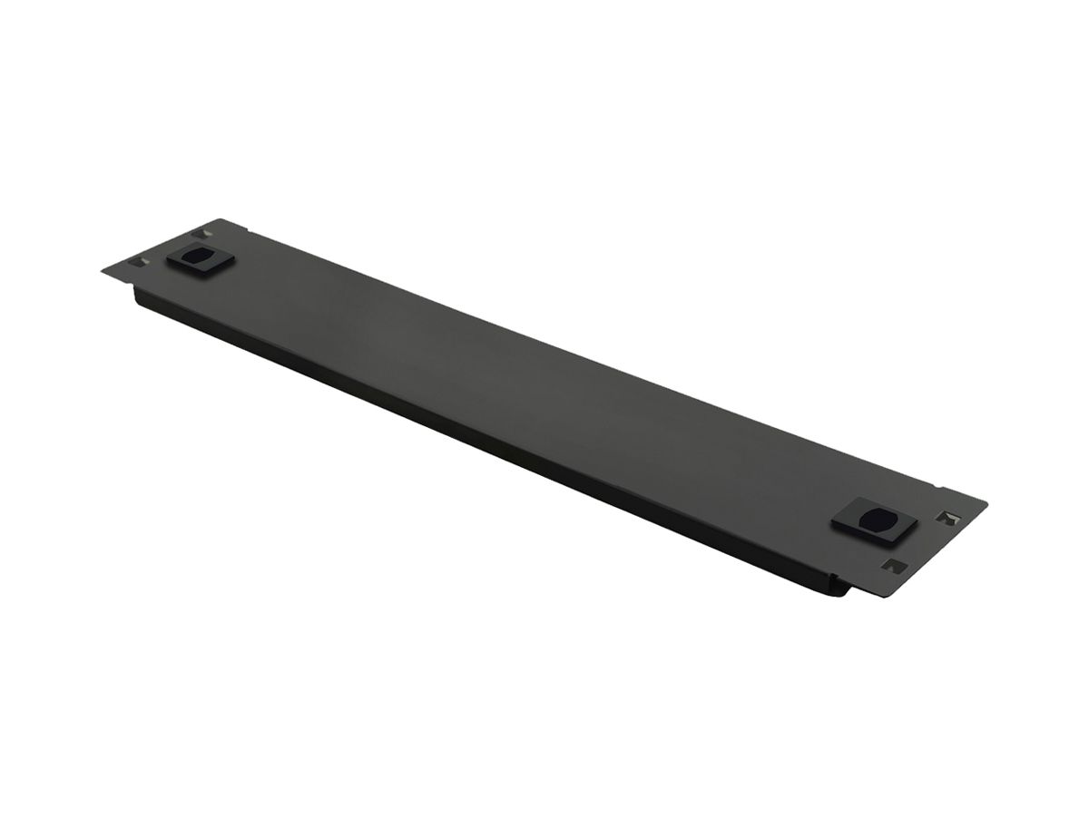 Blindplatte 19" Snap-in ROLINE 490×100mm Stahl schwarz