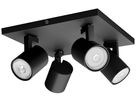 Spot Philips RUNNER GU10 4×20W 240×240mm schwarz