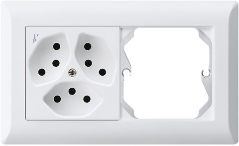 UP-Kombination kallysto.line Gr.I-I horizontal 3×Typ 13S+leer weiss