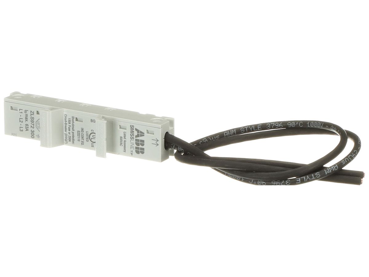 Adapter SMISSLINE TP DIN 63A 1P L1/L2/L3 Litze 300mm oben