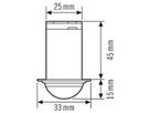 EB-Bewegungsmelder KNX ESYLUX PD-C 360i/8 mini KNX, opal matt