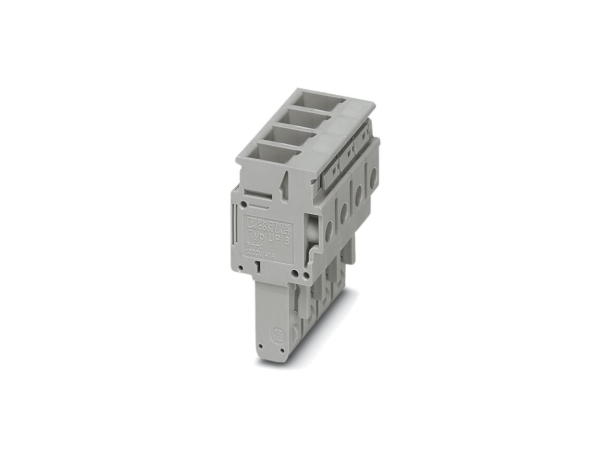 Stecker Phoenix Contact 4L 0.2…6mm² grau mit Schraubanschluss UP6/4