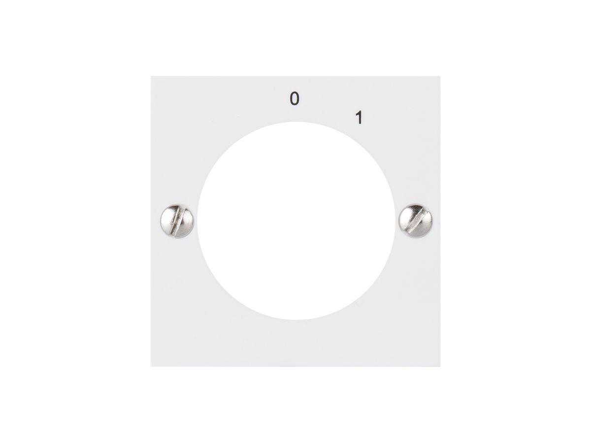 Frontplatte ATO für Schlüsseltaster 0-1 weiss