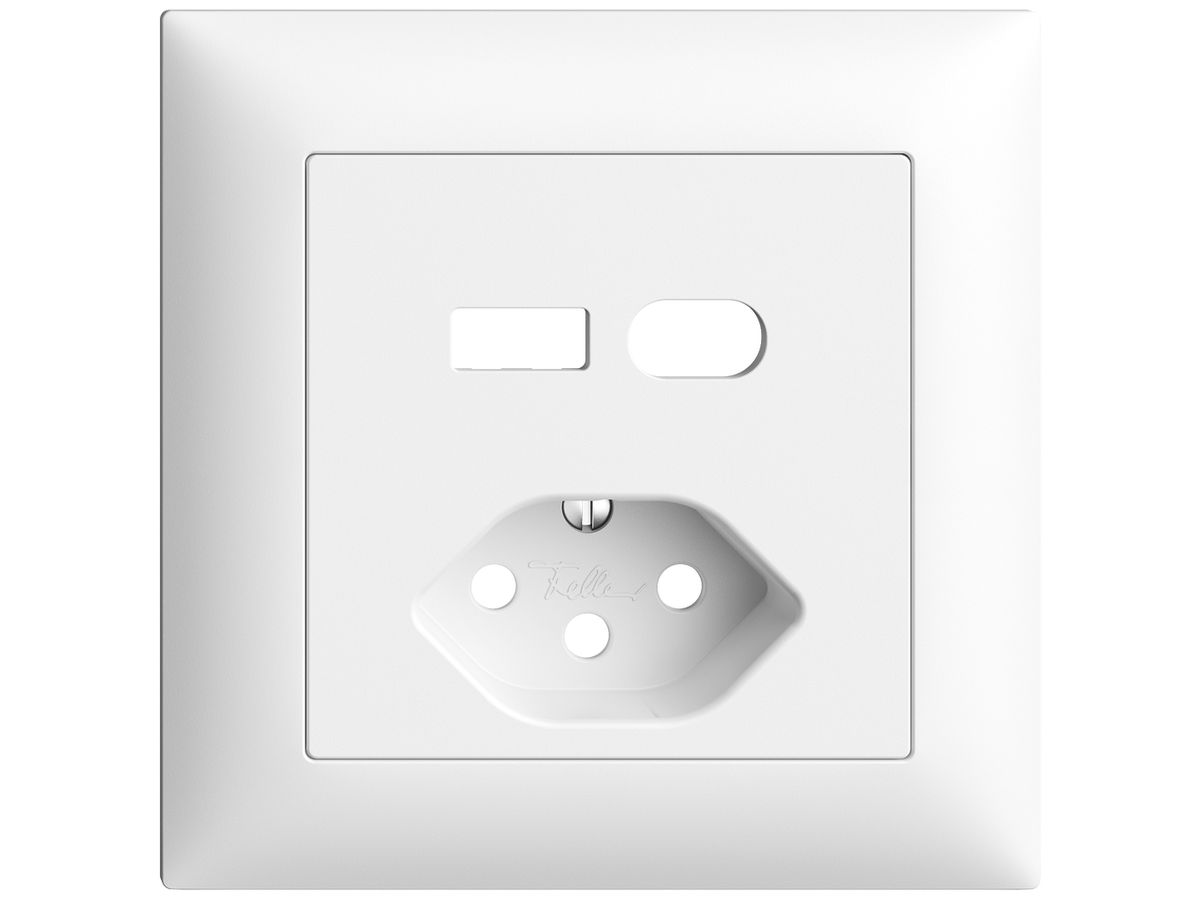 UP-Montageset Feller EDIZIOdue für Steckdose USB Typ A+C + Typ 13 weiss