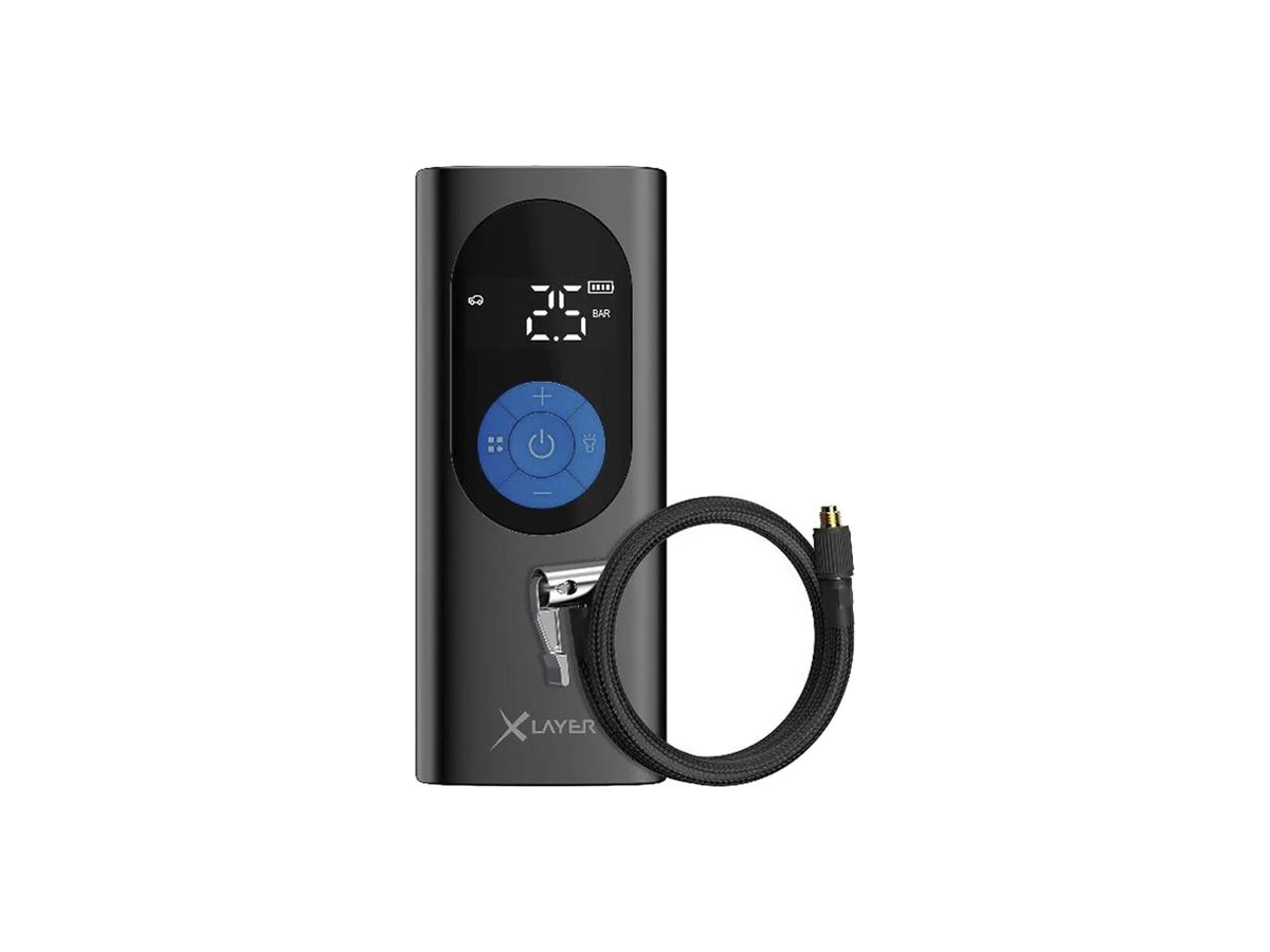 Luftkompressor XLayer ≤150psi/≤10.3bar Akku 6000mAh USB-C 170×70×50mm 585g