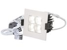 EB-LED-Spot MH maxLUCE SQUARE-4 11W 950lm 3000K  DIM 80×80mm weiss 45°