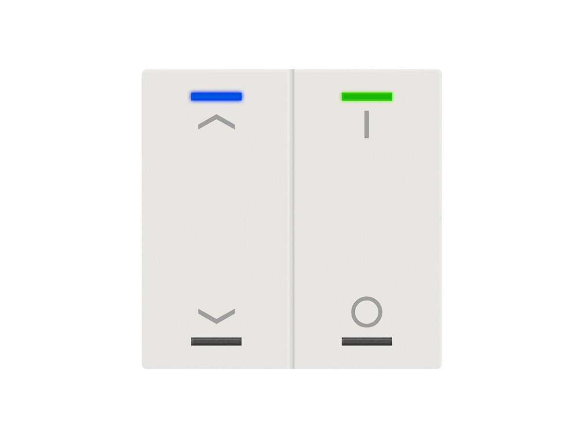 EB-Taster KNX RGBW MDT BE-TAL60T211.C1 2T/4B Temp.weiss matt "Jalousie"-"I/O"