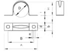 Bride Bettermann 2-lappig 63mm verzinkt