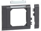 Rahmenblende tehalit CH modular halogenfrei, 80mm, m.Beschriftungsfeld, schwarz