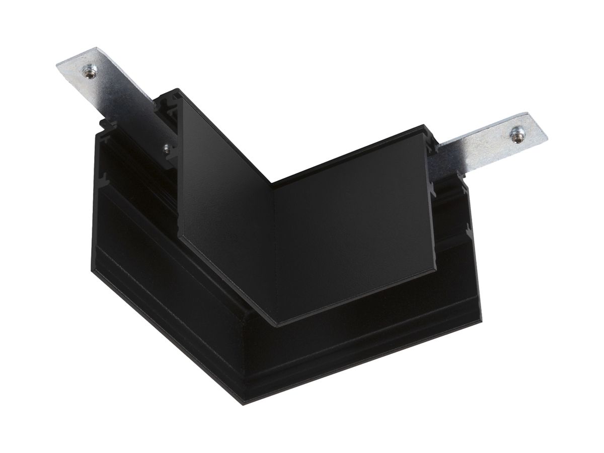 L-Verbinder SLV 48V TRACK Aluminium 71×71×47mm tief rechts schwarz