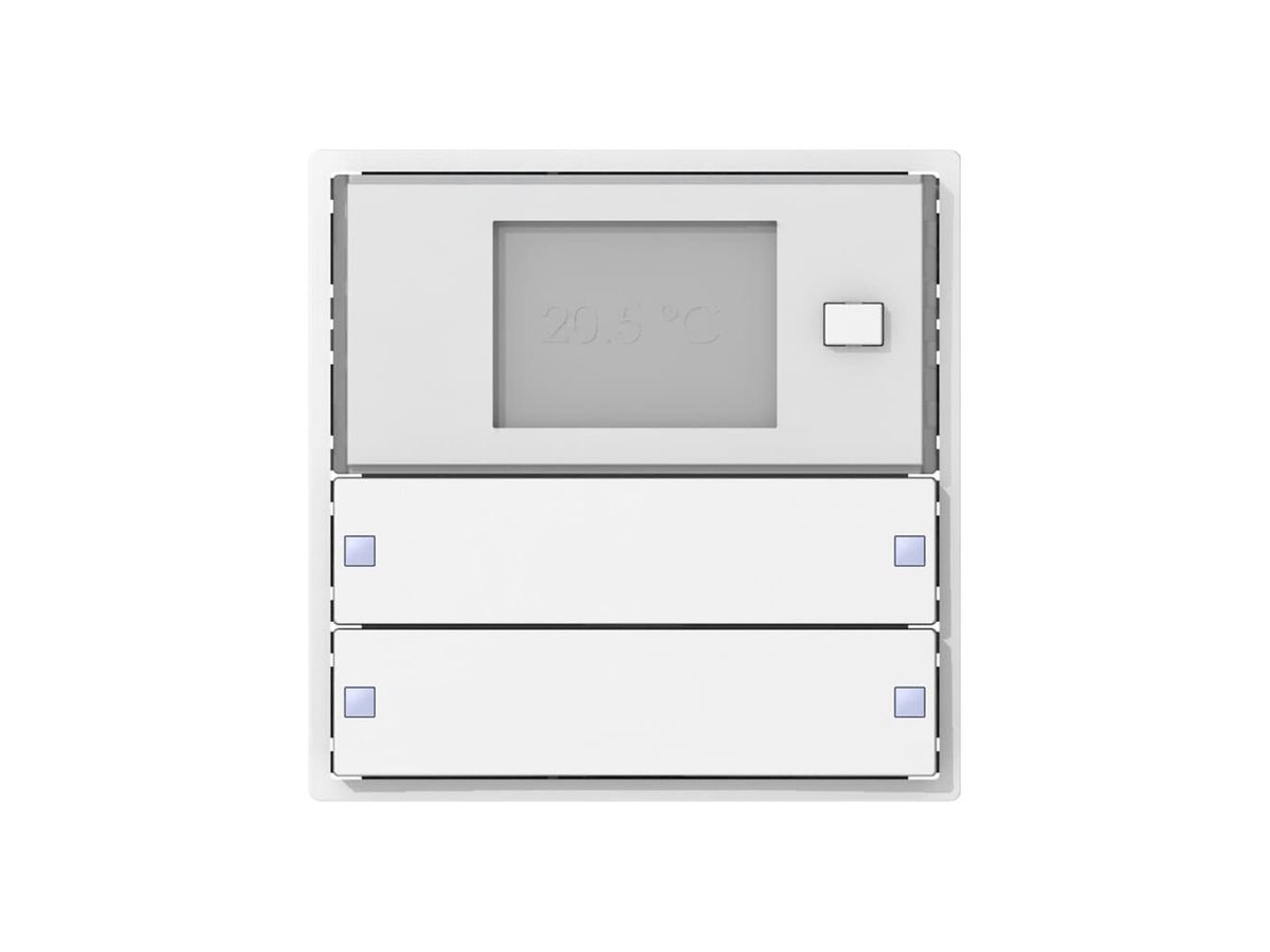 Aufsatz zu Raumtemperaturregler ABB SIDUS KNX RTR Design ZE-Typ, 2/4, weiss