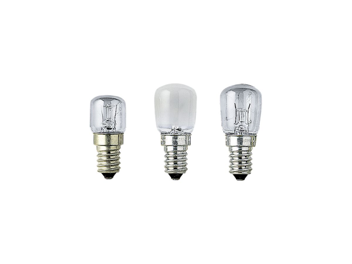 Lampe Birnenform 25W 230V E14 im für Backofen/Kühlschrank