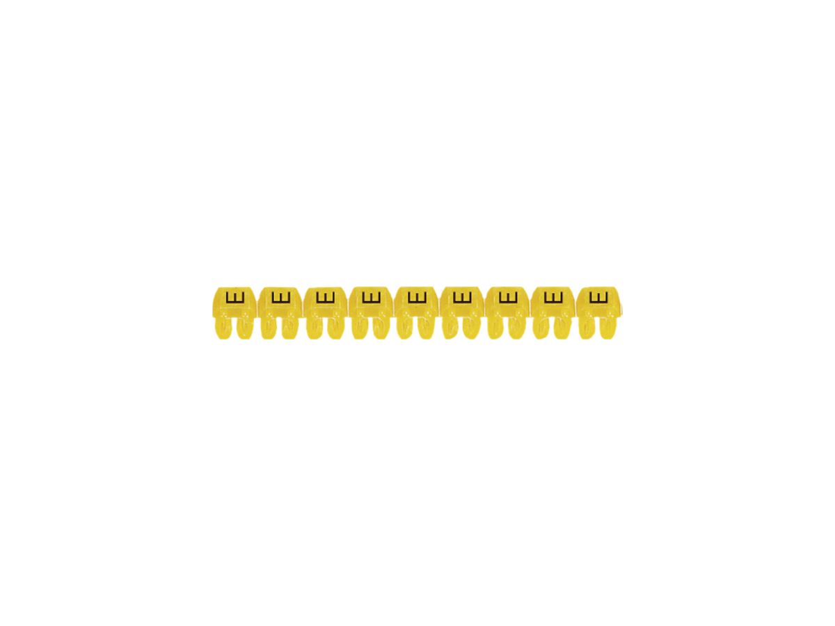 Kennzeichnungsring Legrand CAB 3, für 0.5…1.5mm² Aufdruck: 'E', gelb
