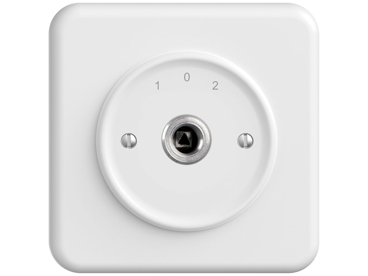UP-Schlüsselschalter STANDARDdue 1P Vierkant/Dreieck 20A 690V 1-0-2 galv.Kont.ws
