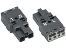 Stecker WAGO 2L 0.5…4mm² dunkelgrau Codierung L 25A 250V o.Zugentlastungsgehäuse