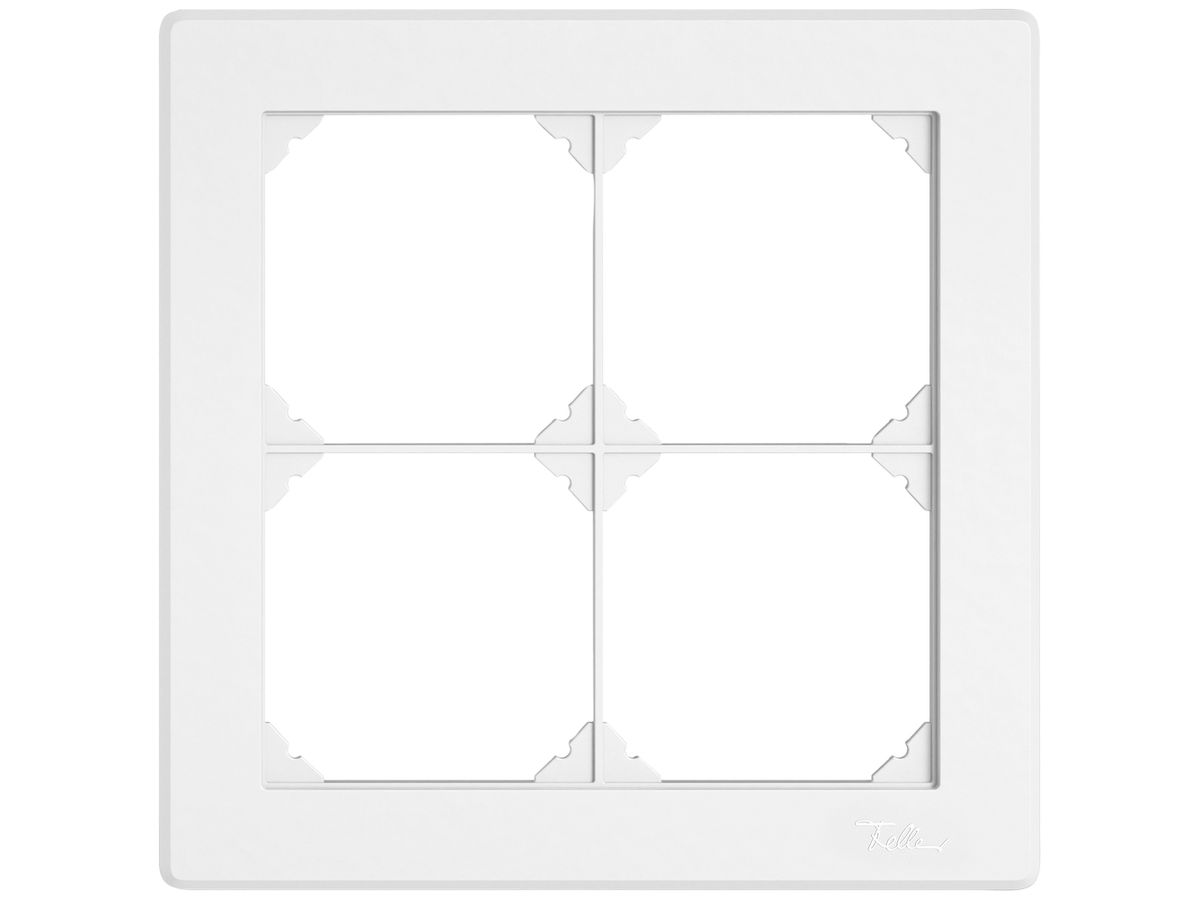 UP-Kopfzeile EDIZIO.liv SNAPFIX® 2×2 für frei wählbare Kombinationen weiss