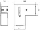 EB-Blindabdeckung Sylvania OneTrack L-Einspeiser Polycarbonat 100×100mm weiss