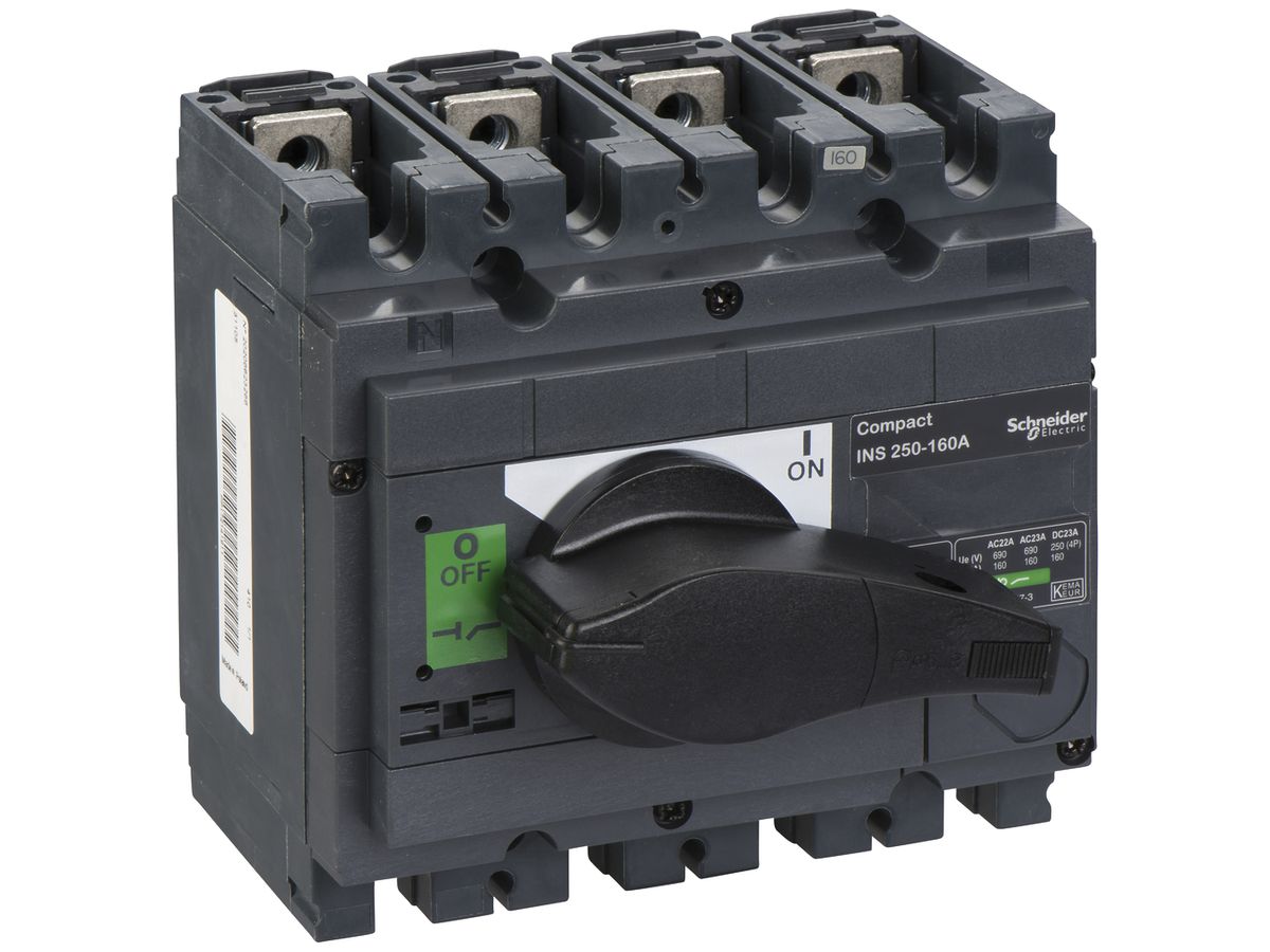 Lasttrennschalter Schneider Electric INS 4L 160A mit Drehgriff schwarz