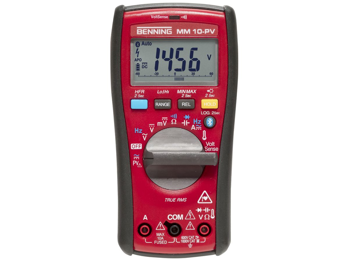 Digital-Multimeter Benning MM 10-PV 1500VAC/2000VDC 10A 40MΩ Cat IV 600V