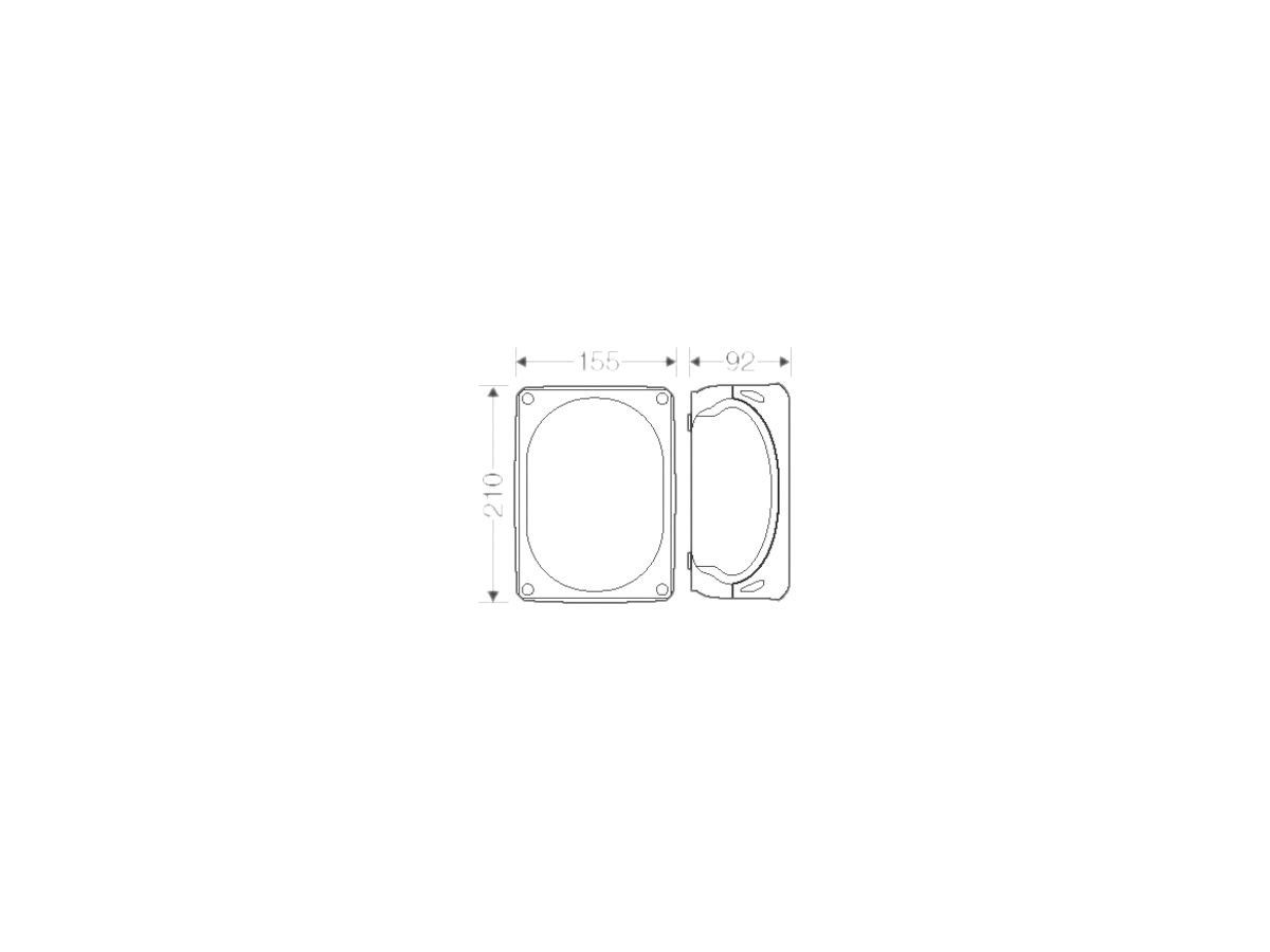 AP-Abzweigdose Hensel 5-polig 1.5…6mm² orange