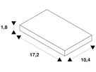 T-Verbinder SLV für 1-Phasen Stromschiene, Erde rechts weiss
