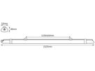 LED-Feuchtraumleuchte LDV SUBMARINE I SLIM 27W 2160lm 4000K 1500 grau