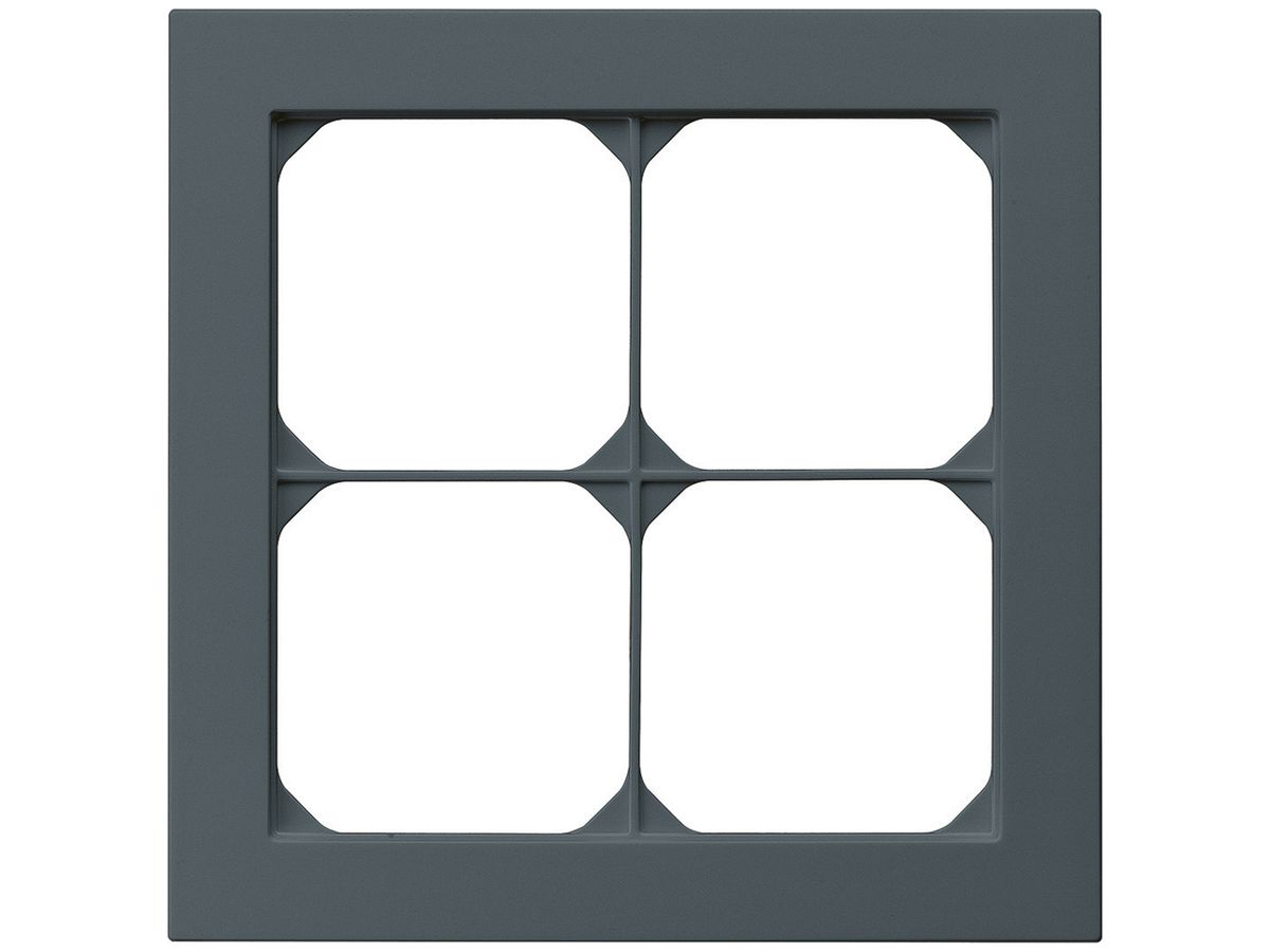UP-Abdeckrahmen kallysto.pro 2×2 anthrazit 154×154mm