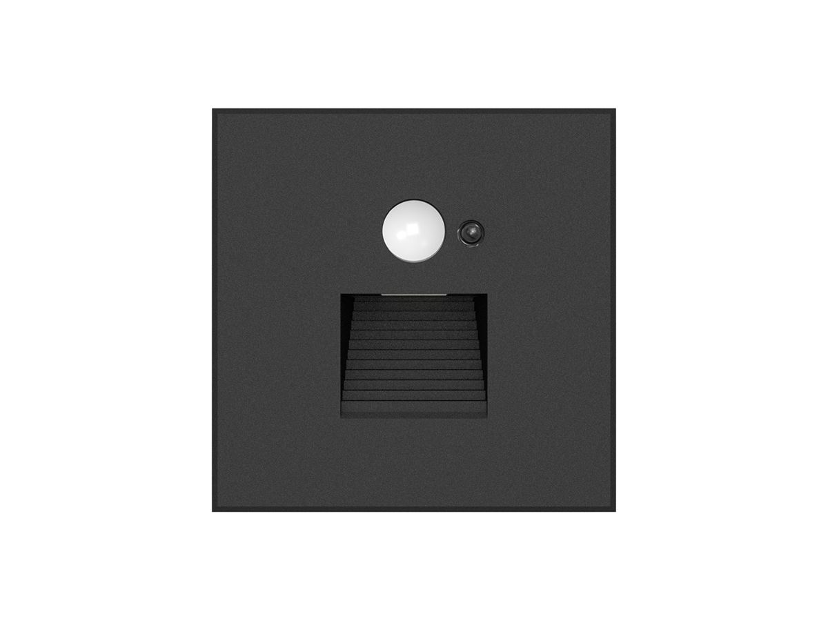 EB-LED-Wandleuchte DOTLUX EASYSTAIR PIR SEN 1.5W 70lm 930 82×82mm schwarz