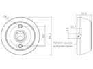 AP-Gehäuse ACU 031 IP20 WH für DALI-MSensor G3 SFI 30 PIR 10DPI Ø96.3×36.6 weiss