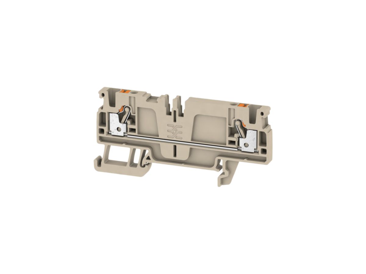 Durchgangs-Reihenklemme Weidmüller A2C /DT/FS PUSH IN 2.5mm² TS35 beige