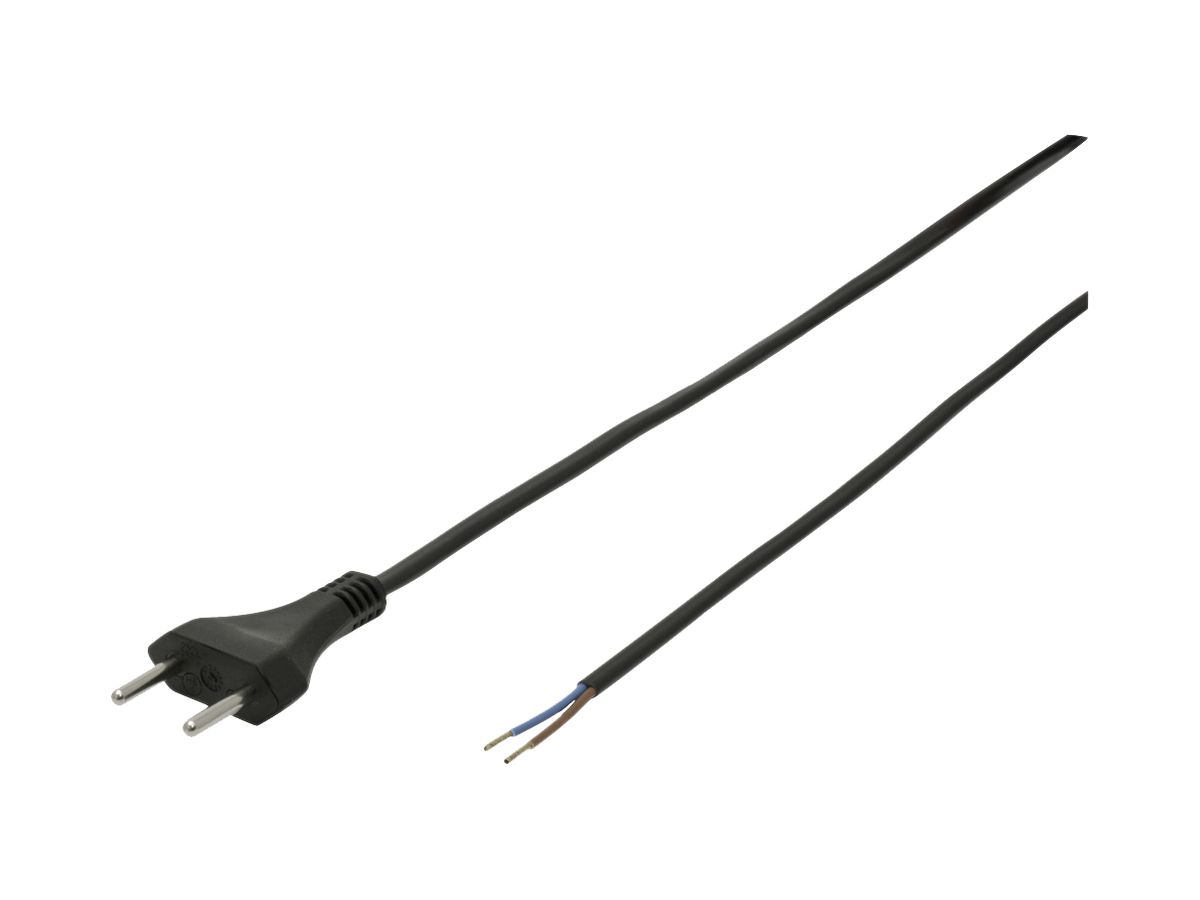 Anschlusskabel MH WIRE PVC T11 Aderendhülse 2×1mm² 230V 10A IP20 3m schwarz