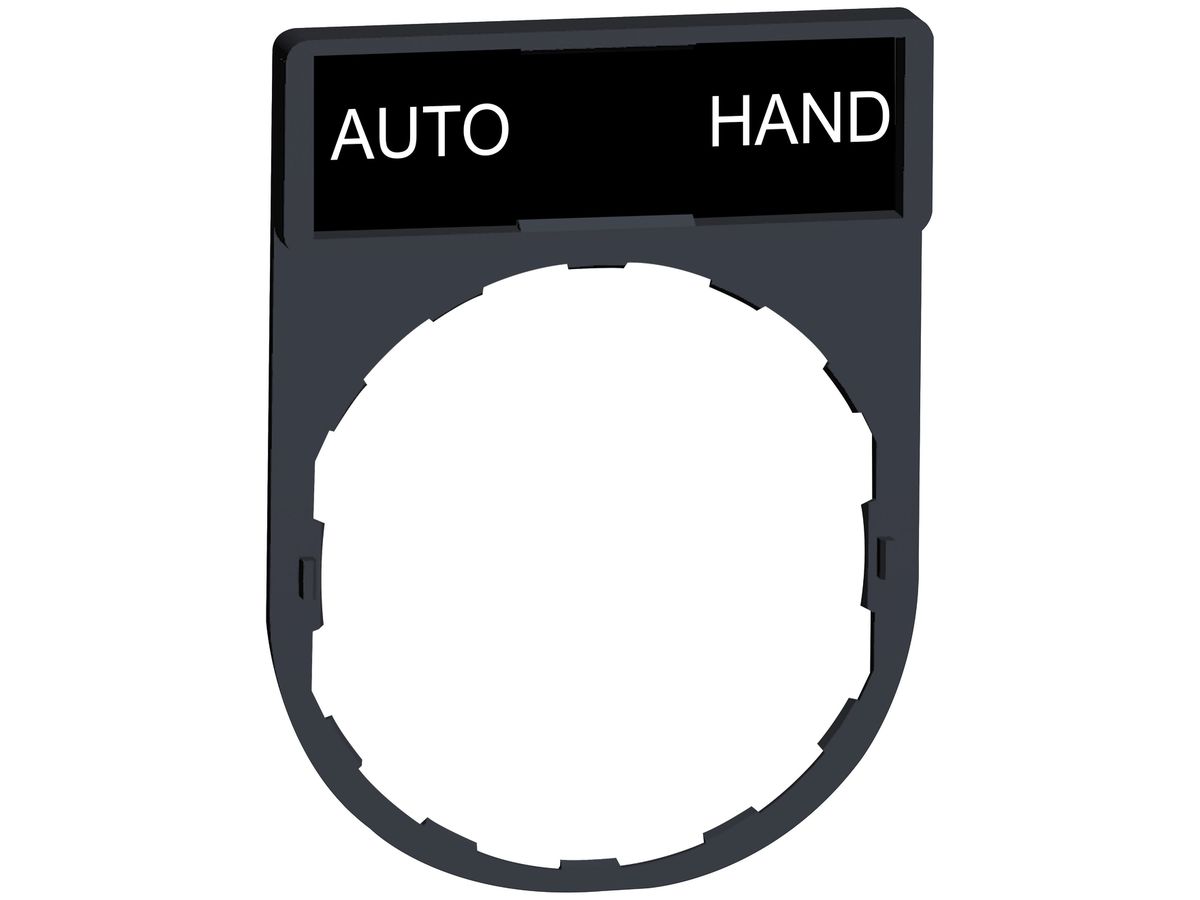 Einlegeschild Schneider Electric Auto-Hand