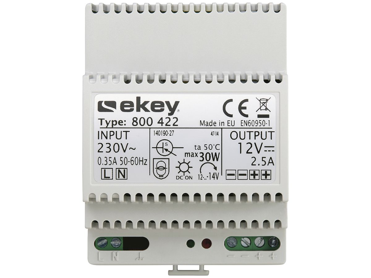 REG-Netzteil Hager ekey 230AC/12VDC/2A