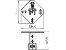 Wandhalter Bettermann 134×110×102mm tauchfeuerverzinkt