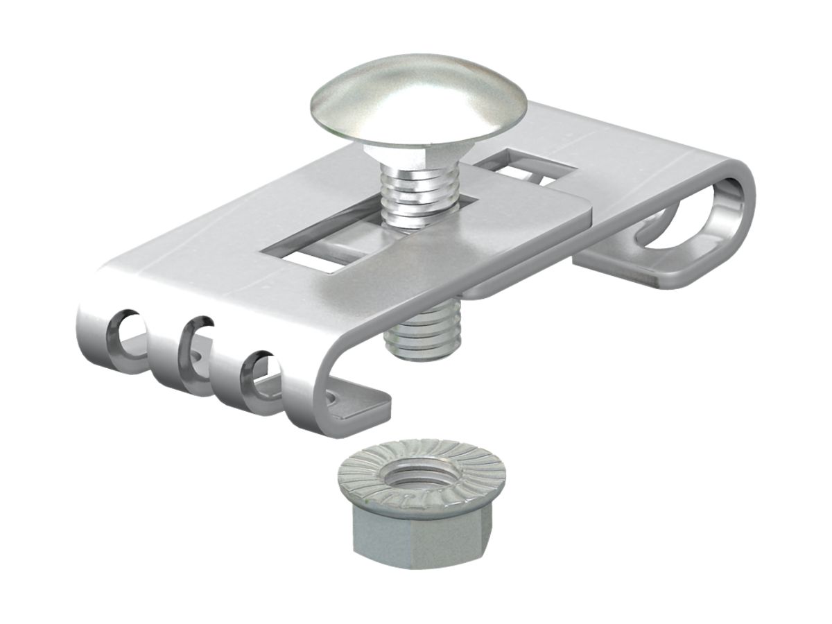 Eckverbinder Bettermann A2 mit Schraube M6×20mm für Gitterkanal
