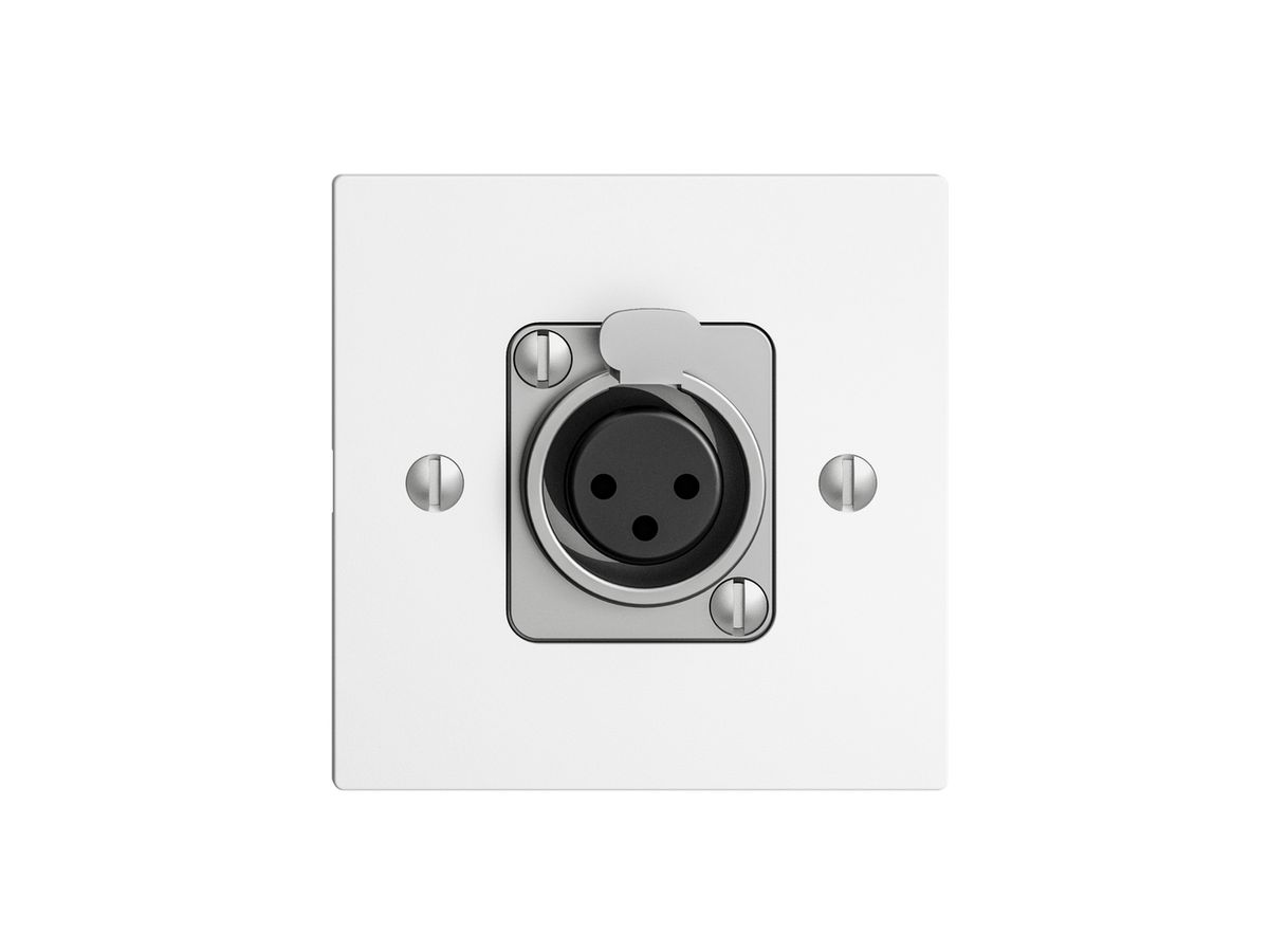 UP-Montageset EDIZIOdue für XLR weiss