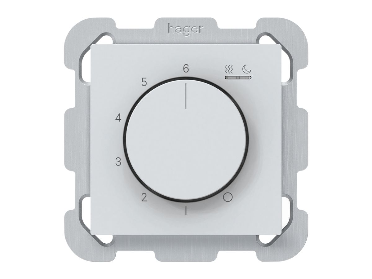 UP-Raumthermostat kallysto An/Aus 230VAC 16A 77×77mm weiss