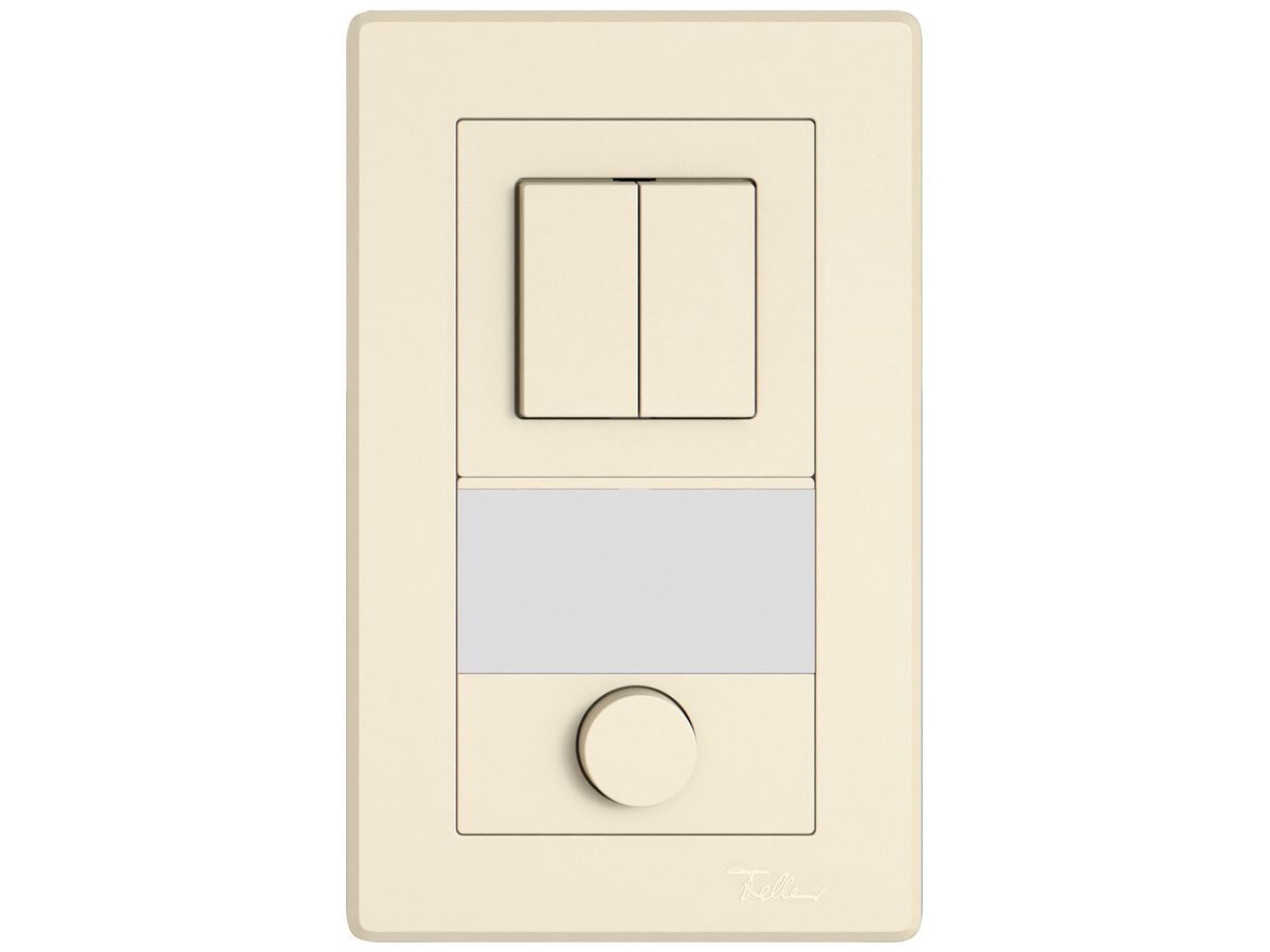 UP-Kombination EDIZIO.liv SNAPFIX® 2×1 156×96mm Schema 1/3+3/1L+Schliesser crema