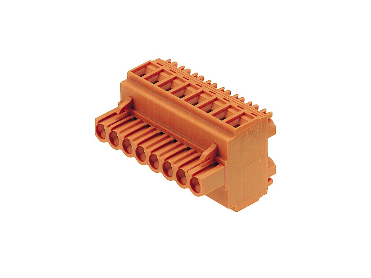 Buchsenstecker Weidmüller BLDT geschlossen 5.08mm 4L verzinnt orange