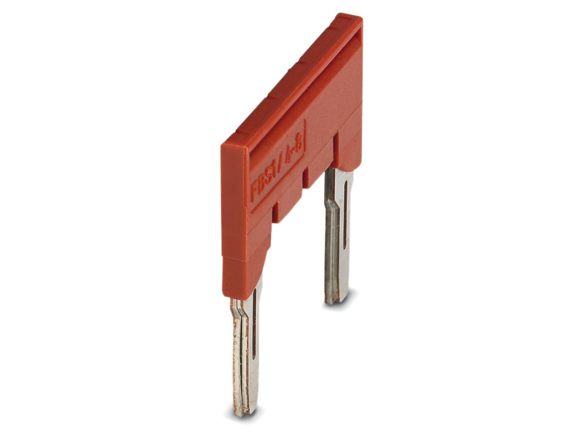 Steckbrücke 8mm 2L rot CLIPLINE