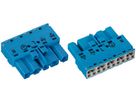 Steckvorrichtung WAGO WINSTA MIDI mit Stecker 5L 2×0.5…4mm² blau