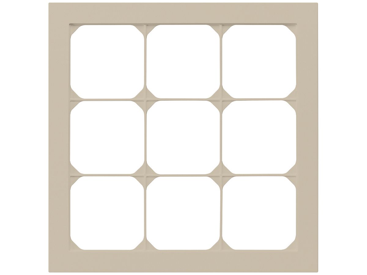 UP-Abdeckrahmen kallysto.pro 3×3 beige 214×214mm