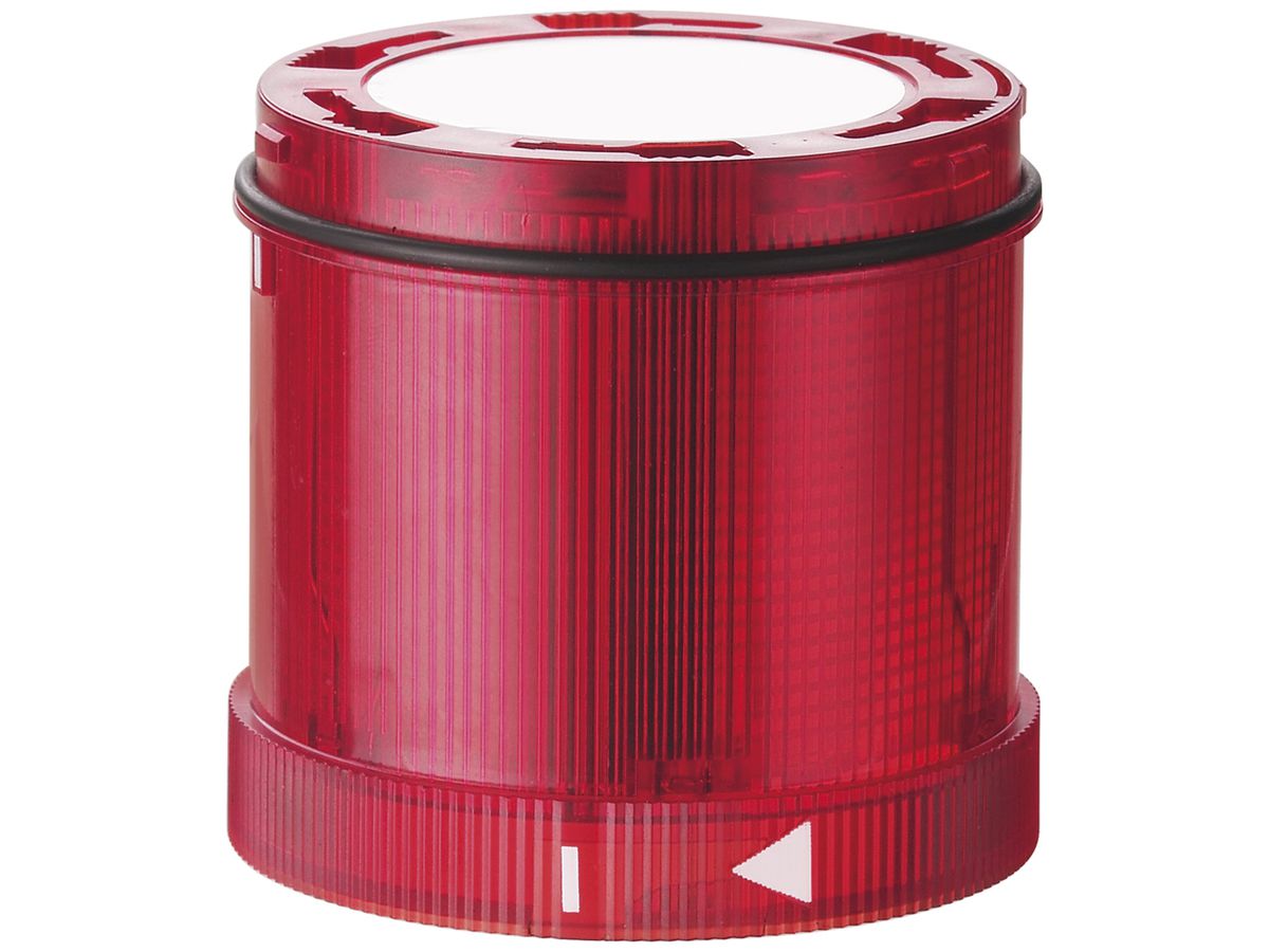 Blitz- und Dauerleuchte WERMA TwinLIGHT Classic, 24VAC/DC, 70mm, rot