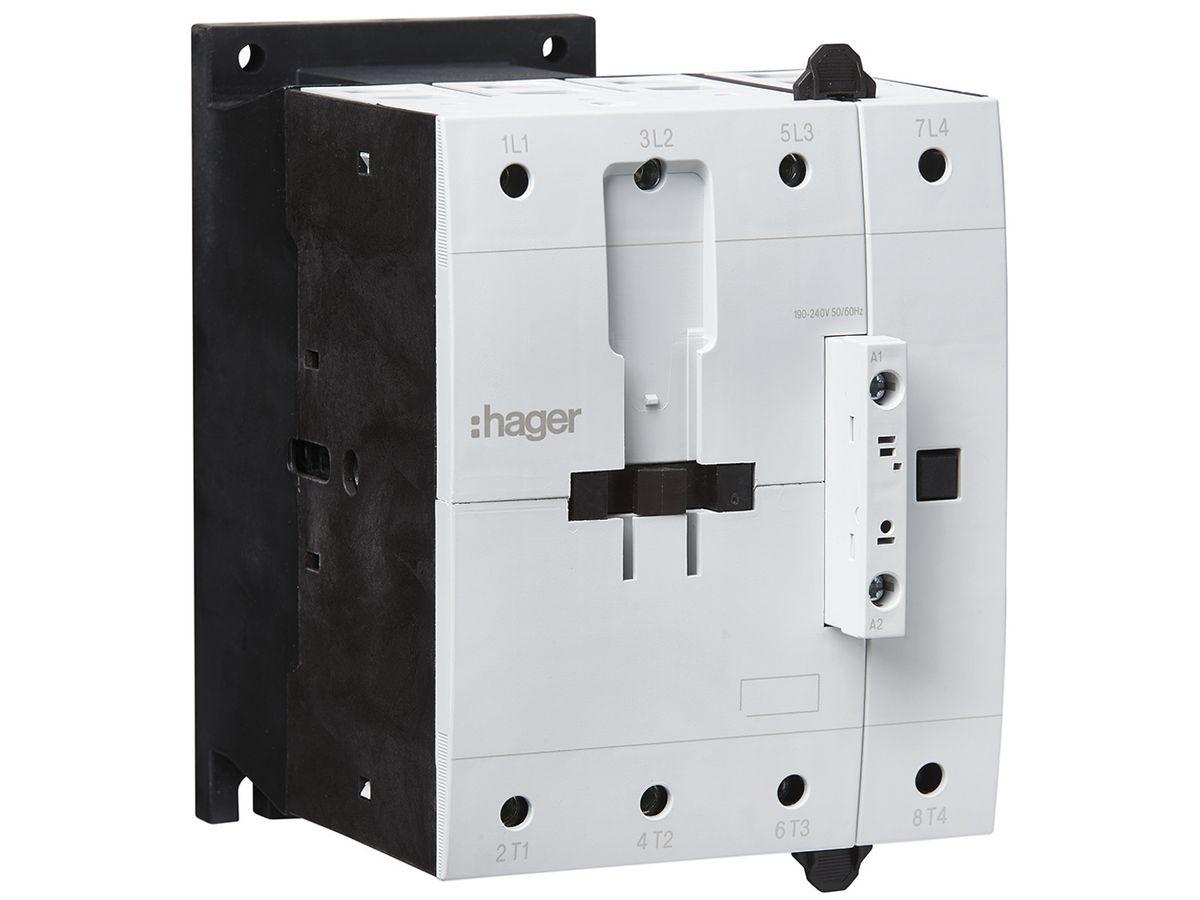 Leistungsschütz Hager 4P 160A bei AC-1 Spulenspannung 24VDC