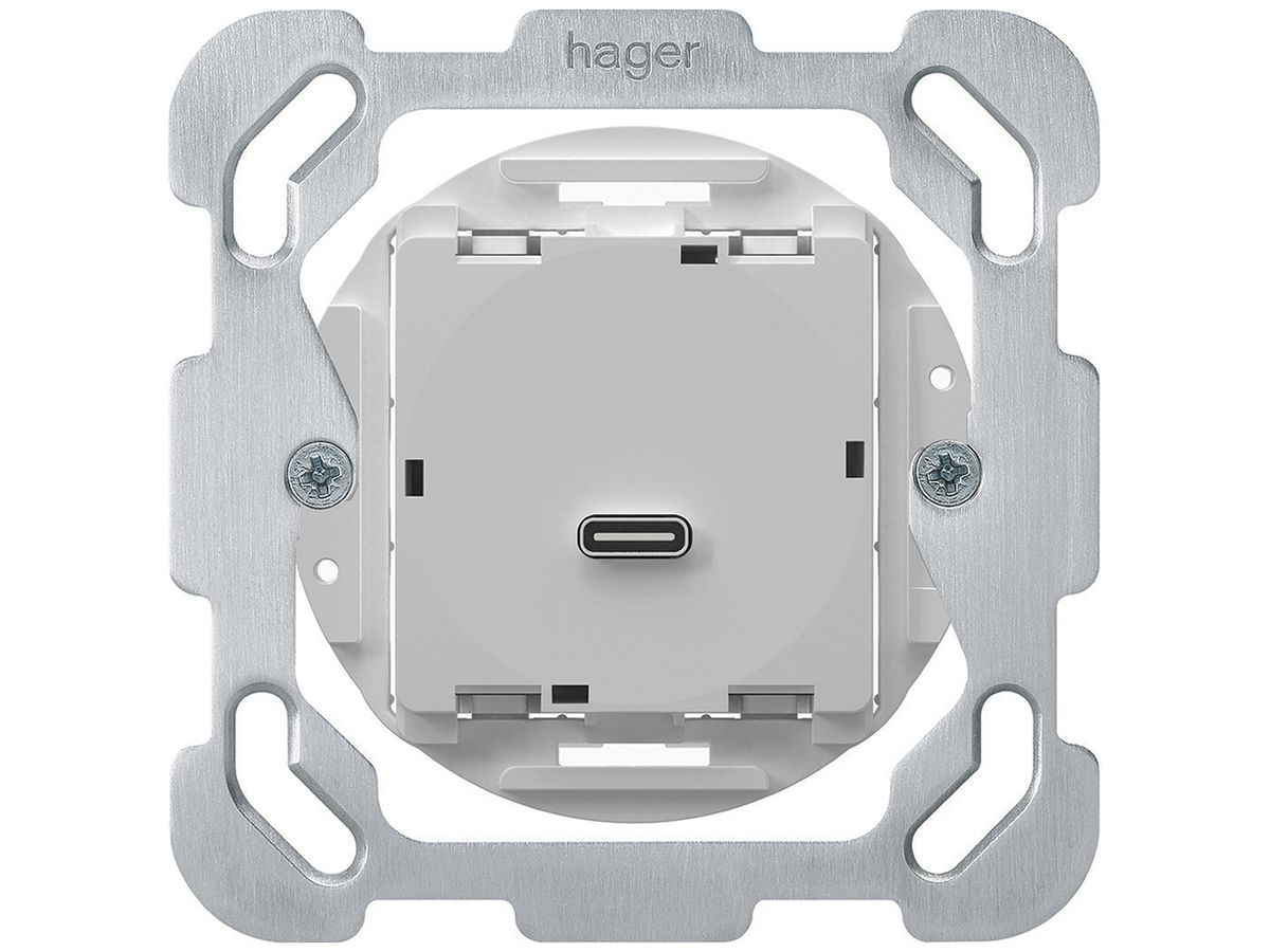 UP-USB-Ladesteckdose Hager Typ C 65W 3250mA