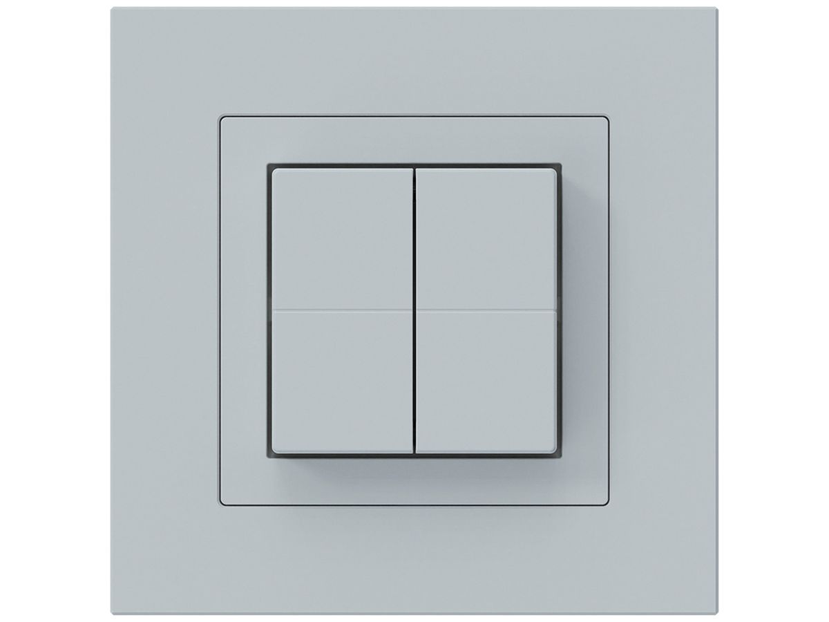 Funktaster Friends of Hue KPR, 4×, 94×94mm, hellgrau
