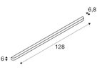 LED-Wandleuchte SLV ARLINA 130 28W 2400lm 3000K 1280mm aluminium
